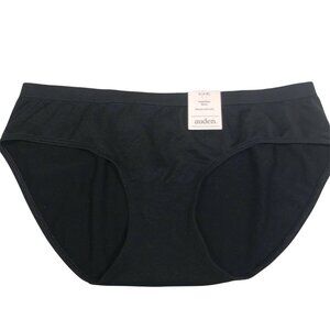 Auden Womens Size Small 4-6 Bikini Panty Seamless Comfortable Fit Black New